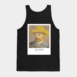 Self-Portrait with a Straw Hat with text Tank Top